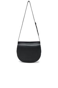 Givenchy Small Infinity Smooth Saddle Bag In Black
