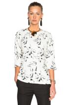 Marni Crepe Jacquard Top In White,abstract