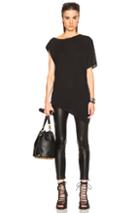 Ann Demeulemeester Soft Asymmetrical Drape Tee In Black