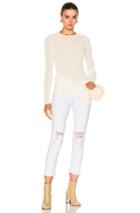 Helmut Lang Crepe Drawstring Pullover Sweater In Neutrals