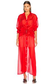 Y Project Hour Glass Dress In Red