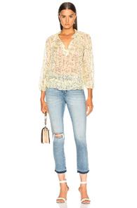 Ulla Johnson Rosine Top In Floral,yellow