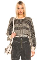 Equipment Aubin Sweater In Black,neutral,stripes