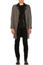 Amiri Herringbone Coat In Gray