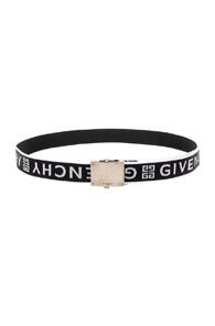 Givenchy Plate Buckle Belt In Black