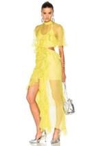 Preen By Thornton Bregazzi Azura Dress In Yellow