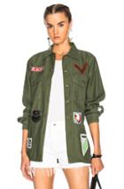 Icons Patched Fatigue Top In Green