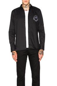 Givenchy Embroidered Patch Shirt In Black