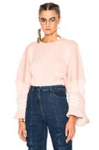 Y Project Oversized Sweater In Orange,stripes,white