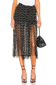 Jacquemus Capri Skirt In Black,polka Dots
