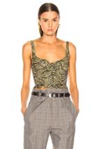 Rachel Comey Cleft Top In Animal Print,black,yellow