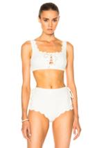 Marysia Swim Palm Springs Tie Bikini Top In White