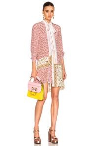 No. 21 Long Sleeve Print Dress In Floral,red,white