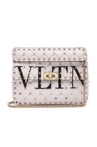 Valentino Medium Rockstud Spike It Shoulder Bag In White