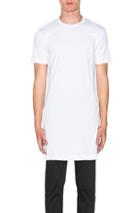 Comme Des Garcons Shirt Asymmetrical Jersey Tee In White