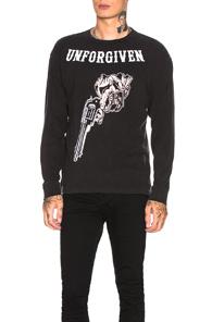 Warren Lotas Distressed Long Sleeve Graphic Tee In Black