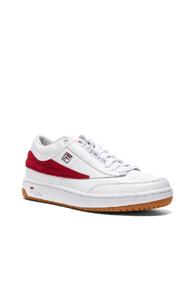 Gosha Rubchinskiy X Fila T1 Mid Leather Sneakers In White