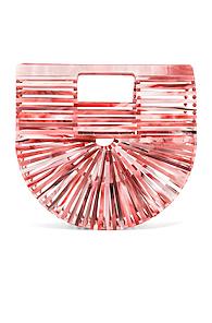 Cult Gaia Mini Acrylic Ark Bag In Orange