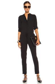 Vince Poly Jumpsuit In Black