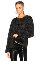 Rta Beal Sweater In Black,animal Print