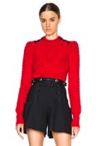 Isabel Marant Dustin Zermatt Knit Sweater In Red