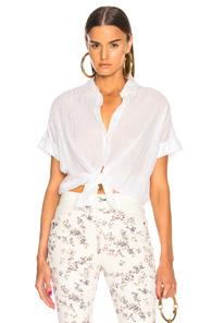 Rag & Bone/jean Tie Front Top In White