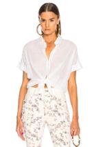 Rag & Bone/jean Tie Front Top In White