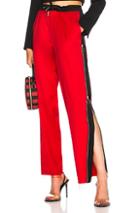 Marques ' Almeida Side Stripe Trouser Pant In Red