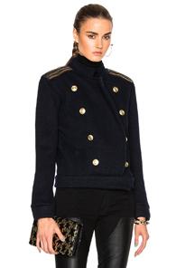 Pierre Balmain Cropped Jacket In Blue