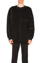 Maison Margiela Cotton Oversized Sweatshirt In Black