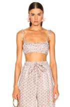 Zimmermann Heathers Ditsy Bralette In Floral,pink,white
