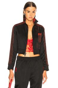Adidas By Alexander Wang Crop Track Jacket In Black