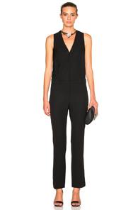 Givenchy Crepe Satin Jumpsuit In Black