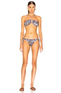 Sand & Blue Segre Bikini In Animal Print,purple
