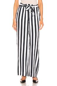 Frame Stripe Easy Pant In Blue,white,stripes