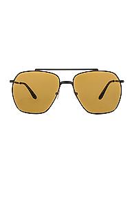 Acne Studios Anteom Glasses In Black,yellow