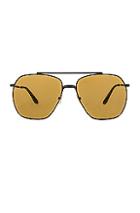Acne Studios Anteom Glasses In Black,yellow