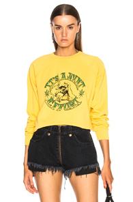 Adaptation Raglan Sweatshirt In Yellow
