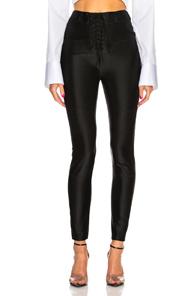 Unravel Lace Up Foot Pant In Black