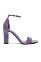 Victoria Beckham Leather Anna Ankle Strap Sandals In Purple