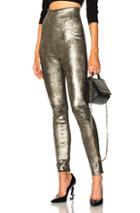 Theperfext Jessica High Waisted Leather Leggings In Metallics