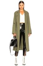 T By Alexander Wang Pajama Utility Trench Coat In Green