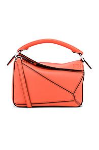 Loewe Mini Puzzle Bag In Orange