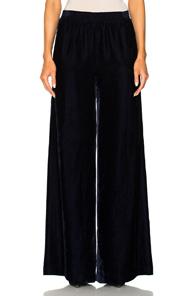 Nili Lotan Velvet Harlow Pant In Blue