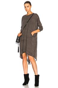 Raquel Allegra Oversized Dress In Green,ombre & Tie Dye