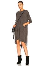 Raquel Allegra Oversized Dress In Green,ombre & Tie Dye