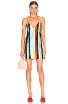 Caroline Constas Elena Slip Dress In Multi