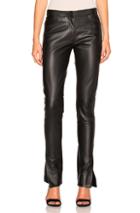 Loewe Leather Trousers In Black