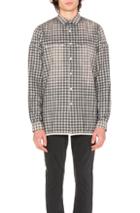Stampd Area Shirt In Gray,checkered & Plaid