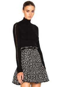Carven Turtleneck Sweater In Black